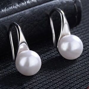 #34 ✨Re-Stocked✨ Freshwater White Pearl Sterling Silver Slipper Earrings